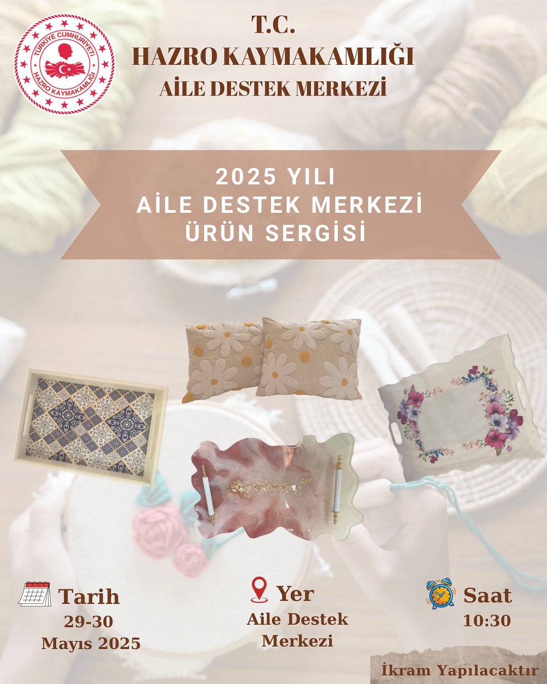 2025 Yılı Hazro Aile Destek Merkezi Ürün Sergisi