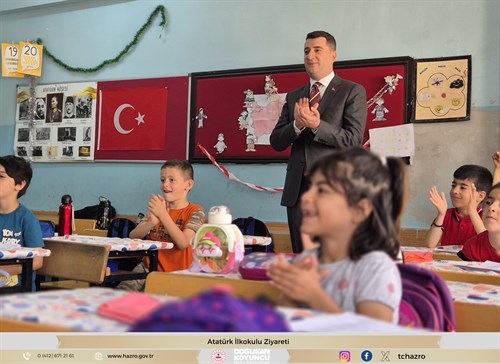 Kaymakamımız Doğukan KOYUNCU'nun Atatürk İlkokulu Ziyareti