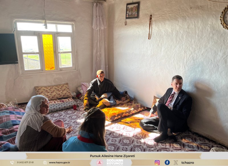 Kaymakamımız Doğukan KOYUNCU'nun Pursuk Ailesine Hane Ziyareti